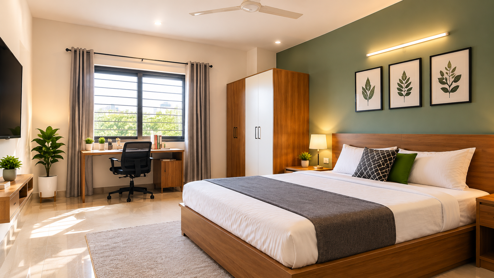 Comfortable and well-maintained PG room